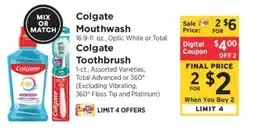 ShopRite Colgate Mouthwash and Toothbrush offer