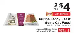 ShopRite Purina Fancy Feast Gems Cat Food offer