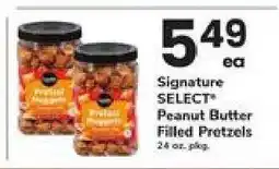 Safeway Signature SELECT Peanut Butter Filled Pretzels offer
