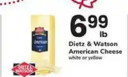 Safeway Dietz & Watson American Cheese offer