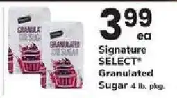 Safeway Signature Select Granulated Sugar offer
