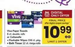 Safeway Viva Paper Towels or Cottonelle offer