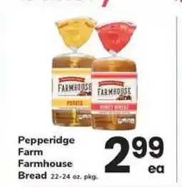 Safeway Pepperidge Farm Farmhouse Bread offer