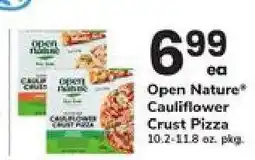 Safeway OPEN NATURE CAULIFLOWER CRUST PIZZA offer