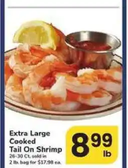 Safeway Extra Large Cooked Tail On Shrimp offer