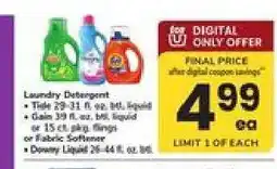 Safeway Laundry Detergent offer