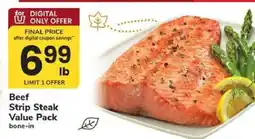 Safeway Beef Strip Steak Value Pack offer