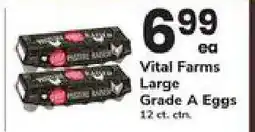 Safeway Vital Farms Large Grade A Eggs offer