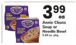 Safeway Annie Chuns Soup or Noodle Bowl offer