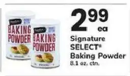 Safeway Signature SELECT Baking Powder offer