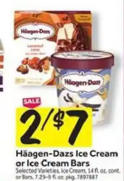 Stop&Shop Häagen-Dazs Ice Cream or Ice Cream Bars offer
