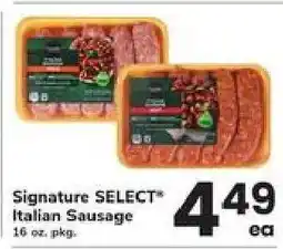 Safeway Signature SELECT Italian Sausage offer