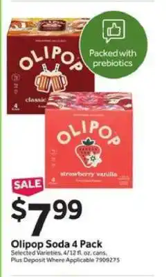 Stop&Shop Olipop Soda 4 Pack offer
