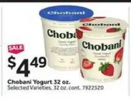 Stop&Shop Chobani Yogurt 32 oz offer