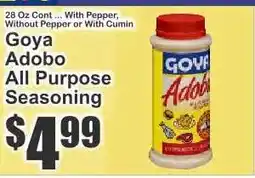 Key Food Goya Adobo All Purpose Seasoning offer