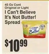 Key Food I Can't Believe It's Not Butter Spread offer