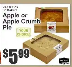 Key Food Apple or Apple Crumb Pie offer