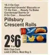 Key Food Pillsbury Crescent Rolls offer