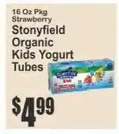 Key Food Stonyfield Organic Kids Yogurt Tubes offer