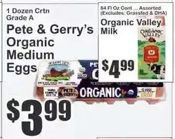 Key Food Pete & Gerry’s Organic Medium Eggs offer