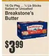 Key Food Breakstone's Butter offer