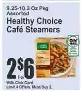 Key Food Healthy Choice Café Steamers offer