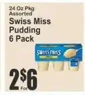Key Food Swiss Miss Pudding 6 Pack offer