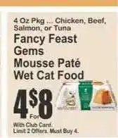 Key Food Fancy Feast Gems Mousse Paté Wet Cat Food offer