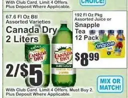 Key Food Snapple Tea 12 Pack offer