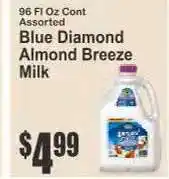 Key Food Blue Diamond Almond Breeze Milk offer