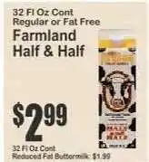 Key Food Farmland Half & Half offer