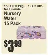 Key Food Nursery Water 15 Pack offer