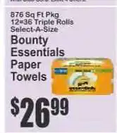 Key Food Bounty Essentials Paper Towels offer