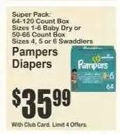 Key Food Pampers Diapers offer