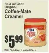 Key Food Coffee mate Creamer offer