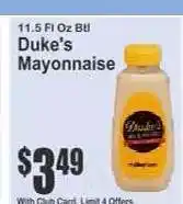 Key Food Duke's Mayonnaise offer