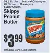 Key Food Skippy Peanut Butter offer