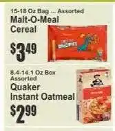 Key Food Quaker Instant Oatmeal offer
