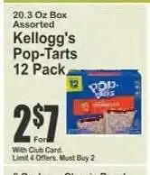 Key Food Kellogg's Pop-Tarts 12 Pack offer