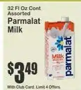 Key Food Parmalat Milk offer