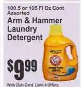 Key Food Arm & Hammer Laundry Detergent offer