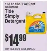 Key Food Tide Simply Detergent offer