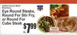 Key Food USDA Choice Beef Boneless offer