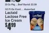 Key Food Lactaid Lactose Free Ice Cream offer