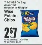 Key Food Wise Potato Chips offer