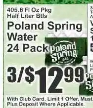 Key Food Poland Spring Water 24-Pack offer