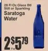 Key Food Saratoga Water offer