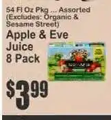 Key Food Apple & Eve Juice 8 Pack offer