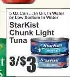 Key Food Starkist Chunk Light Tuna offer