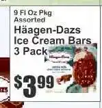 Key Food Häagen-Dazs Ice Cream Bars - 3 Pack offer